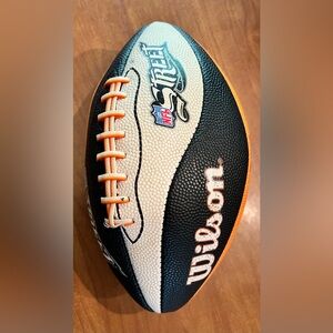 Wilson Black and White Street Football with Orange Accents